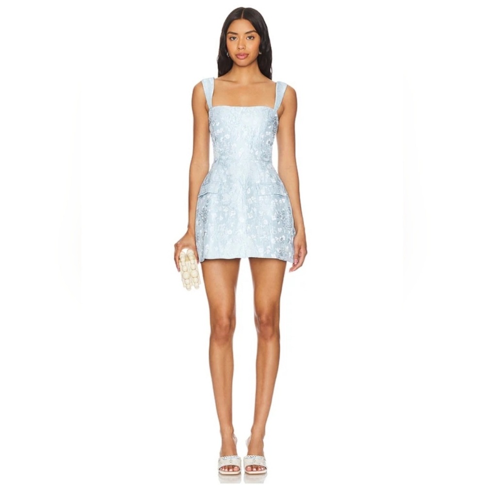 Amanda Uprichard Bethany Romper Blue XS